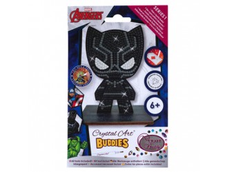 Set de creatie cu diamante Black Panther Craft Buddy, Crystal Art
