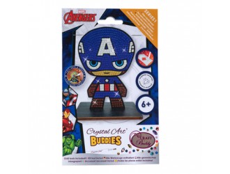 Set de creatie cu diamante Captain America Craft Buddy, Crystal Art