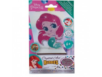 Set de creatie cu diamante Little Mermaid Craft Buddy, Crystal Art