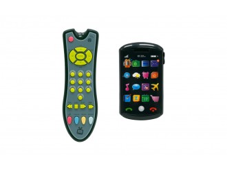 Set jucarii smartphone si telecomanda cu efecte sonore si luminoase