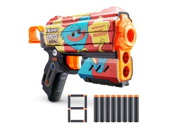 Pistol X-Shot Skins Flux, 8 cartuse, Poppy Playtime, Timeout