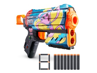 Pistol X-Shot Skins Flux, 8 cartuse, Poppy Playtime, Kissy