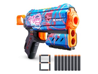 Pistol X-Shot Skins Flux, 8 cartuse, Poppy Playtime, Gametime