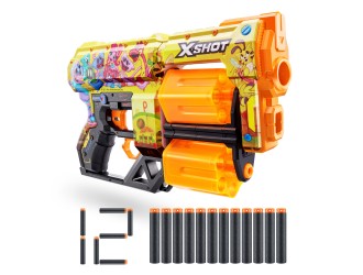 Pistol X-Shot Skins Dread, 12 cartuse, Poppy Playtime, Playtime