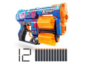 Pistol X-Shot Skins Dread, 12 cartuse, Poppy Playtime, Gametime