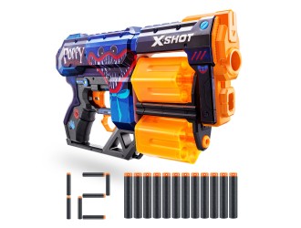 Pistol X-Shot Skins Dread, 12 cartuse, Poppy Playtime, Jumpscare