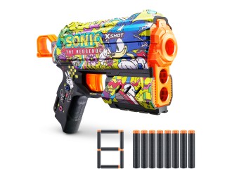 Pistol X-Shot Skins Flux, Sonic, Hyper Spike, 8 cartuse