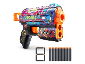Pistol X-Shot Skins Flux, Sonic, Robotnik, 8 cartuse