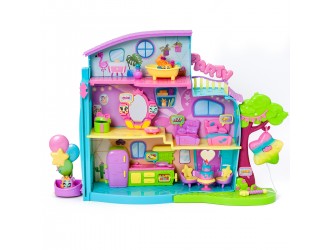 Set de joaca Casuta de Petreceri cu 2 figurine si accesorii House Party Moji Pops