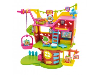 Set de joaca Casuta din Copac cu 2 figurine si accesorii Tree House Moji Pops