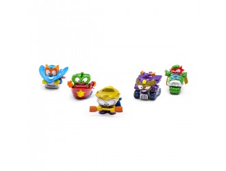 Set 5 figurine SuperThings Extreme Riders in cutie metalica