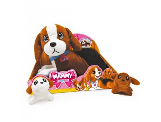 Jucarie de plus Mammy Surprise - Beagle cu catelusi seria Big Dog Sbabam