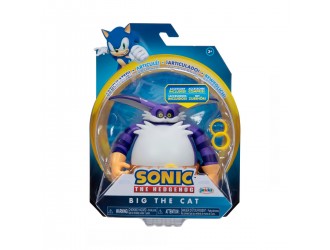 Figurina Big the Cat 10cm cu articulatii si accesorii seria Sonic the Hedgehog