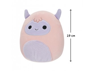 Jucarie de plus 19 cm Yeti roz-mov - Ronalda, Squishmallows