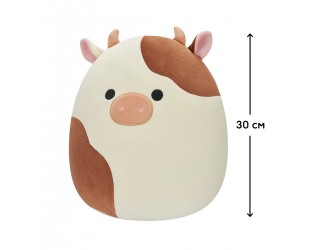 Jucarie de plus 30 cm Vacuta cu pete maro - Ronnie, Squishmallows