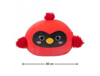 Jucarie de plus 30 cm Cardinal rosu, Squishmallows