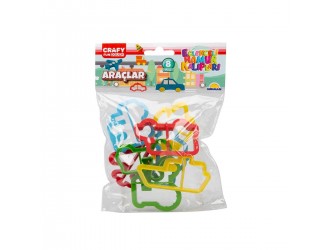 Set 8 forme forme pentru modelat Vehicule Crafy Fun