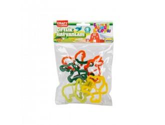 Set 8 forme pentru modelat Animale domestice Crafy Fun