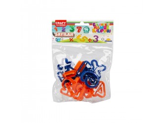 Set 12 forme pentru modelat Cifre Crafy Fun Dough