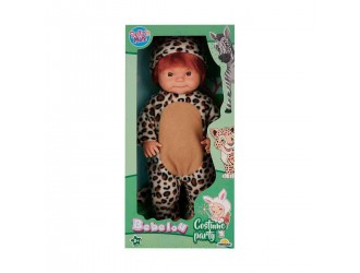 Papusa bebelus Bebelou in costum de leopard sau zabra, Dollz n More, 40 cm