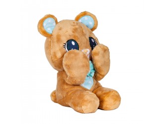Jucarie de plus Ursulet cafeniu cu manute mobile 26cm Peekapets