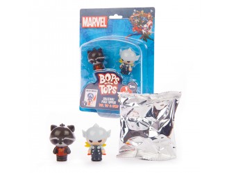 Set 3 figurine-toppere de colectie - Eroi Marvel, Bop n Tops
