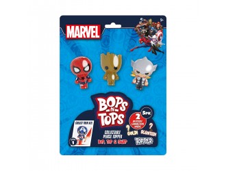 Set 5 figurine-toppere de colectie - Eroi Marvel, Bop n Tops
