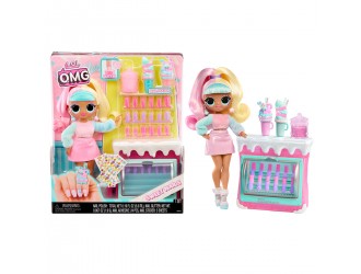 Set de joaca cu papusa L.O.L. Surprise! seria O.M.G Sweet Nails - Candy