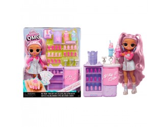 Set de joaca cu papusa L.O.L. Surprise! seria O.M.G Sweet Nails – Kitty K Cafe