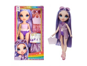 Papusa Rainbow High seria Swim & Style – Violet Willow