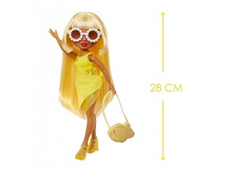 Papusa Rainbow High seria Swim & Style – Sunny Madison