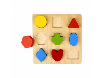 Jucarie din lemn Sorter Forme 20 x 2,5 x 20 cm