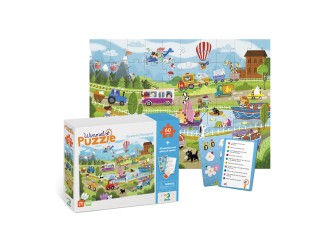 Wimmel puzzle, Transport, 60 el. Dodo