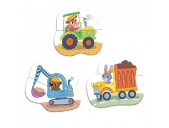 Puzzle 3 in 1 Transport, Dodo