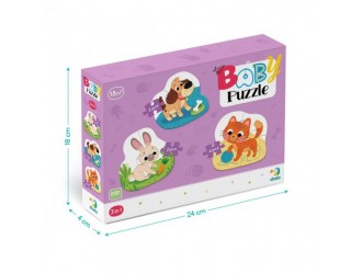 Puzzle 3 in 1 Animale de companie Dodo