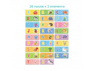 Puzzle duo Alfabetul englez, Dodo