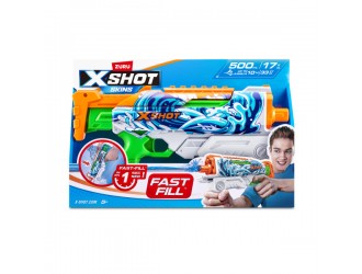 Blaster cu apa Waves Fast-Fill Skins Hyperload, X-Shot, Zuru