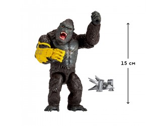Figurina cu articulatii Kong 15 cm cu manusa seria Godzilla x Kong, The New Empire