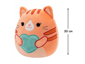 Jucarie de plus 30 cm, Pisica portocalie - Gigi, Squishmallows