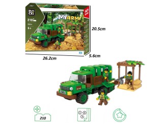 Set de constructie Aventura in Jungla, Blocki, 210 el.MyArmy