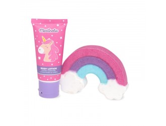 Set bomba de baie si lotiune de corp Little Unicorn, Martinelia