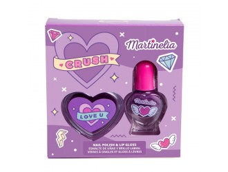 Set gloss de buze si lac de unghii Crush Nail Duo, Martinelia