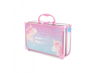 Trusa cu produse de machiaj tip servieta Little Unicorn, Martinelia