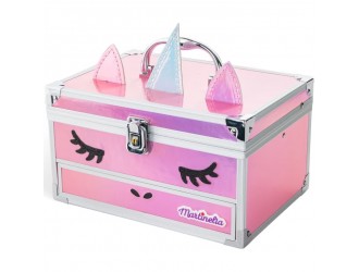 Trusa etajata cu produse de machiaj Little Unicorn, Martinelia
