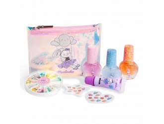 Trusa manichiura cu balsam buze si gentuta Magic Ballet Nail & Case, Martinelia
