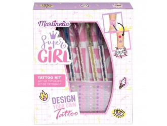 Set tatuaje temporare si accesorii, Super Girl Body Art, Martinelia