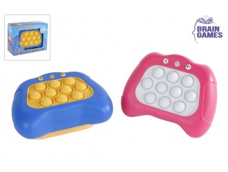 Joc de memorie si viteza cu sunete si lumini Pop It roz/albastru  