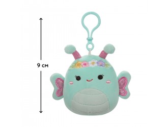 Jucarie de  plus-breloc 9 cm, Fluturasul Reina, Squishmallows