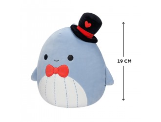 Jucarie de plus 19 cm, Balena albastra Samir, Squishmallows