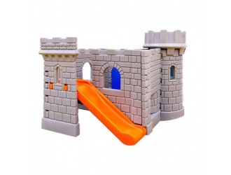 Casuta Castel Clasic cu tobogan Little Tikes